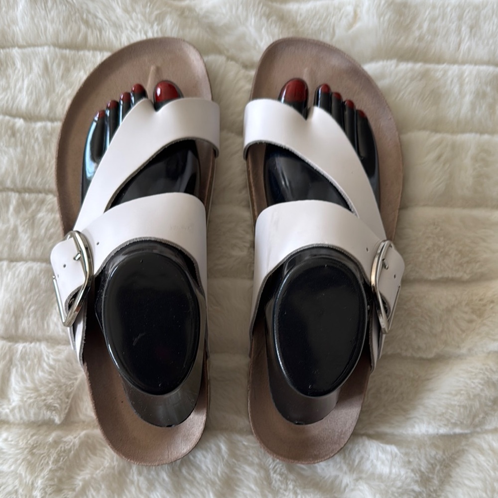White Mountain White Cross-Strap Sandals - Picture 7 of 9